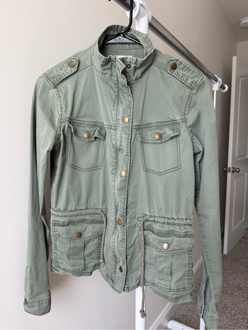 Mudd Olive Green Utility Jacket with Snaps